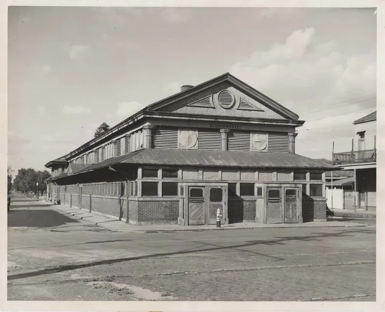 St. Roch Market New Orleans in its early years before the 1930s WPA renovations, founded 1875