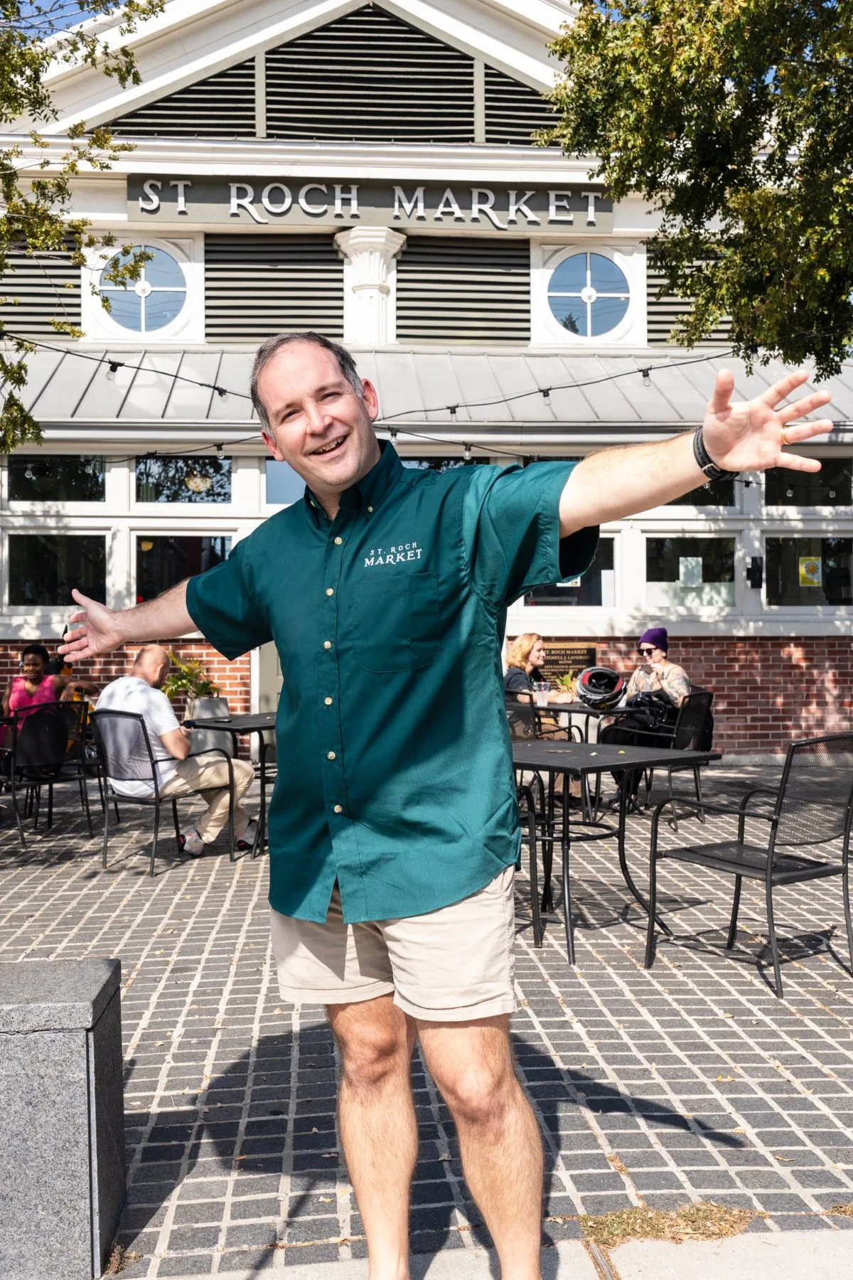 Kevin Pedeaux, operator of St. Roch Market and founder of CR Coffee, at the historic New Orleans food hall