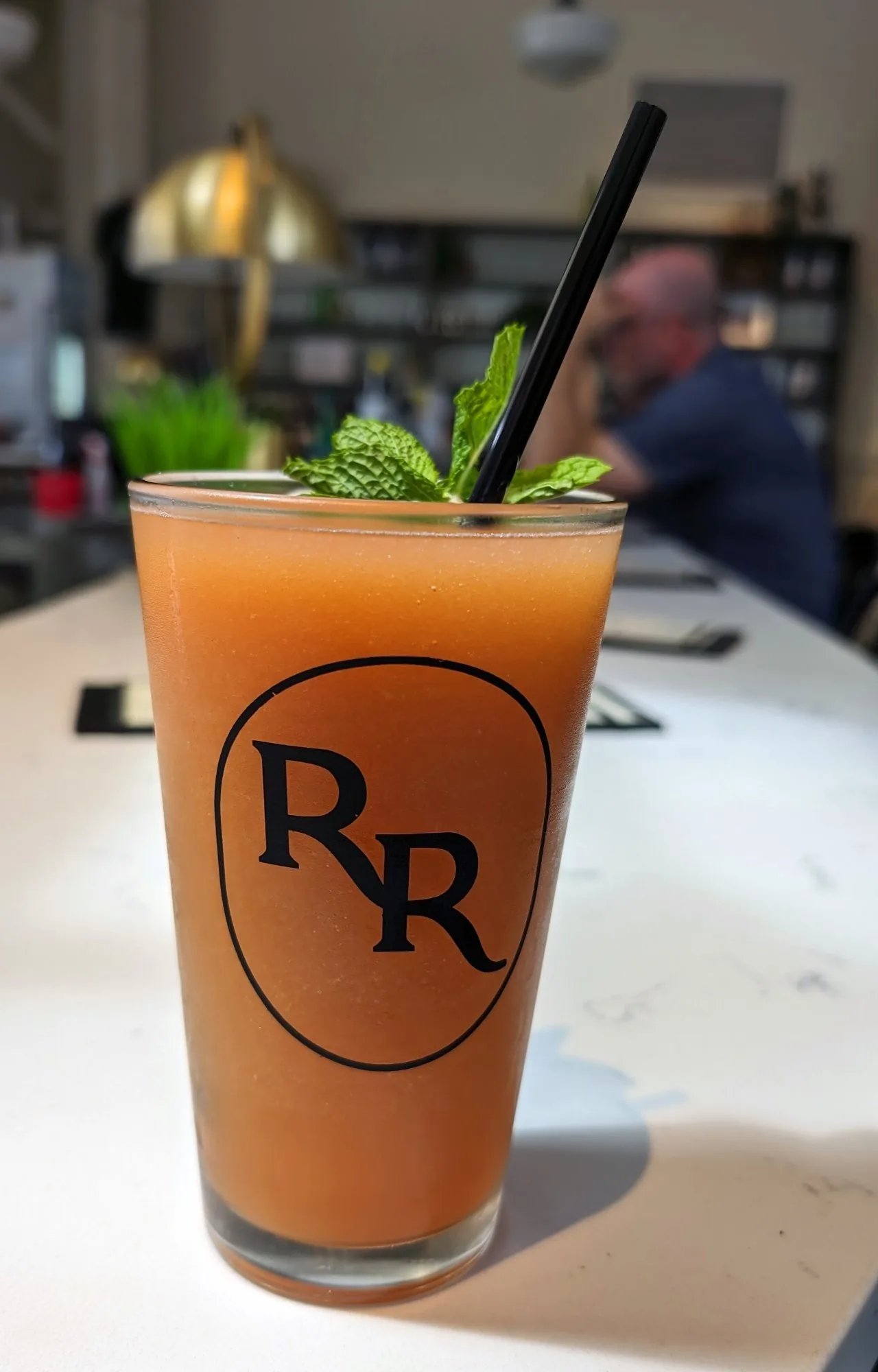 The Zanzibar Boogie frozen tiki cocktail at Roch's Reprieve bar inside St. Roch Market New Orleans